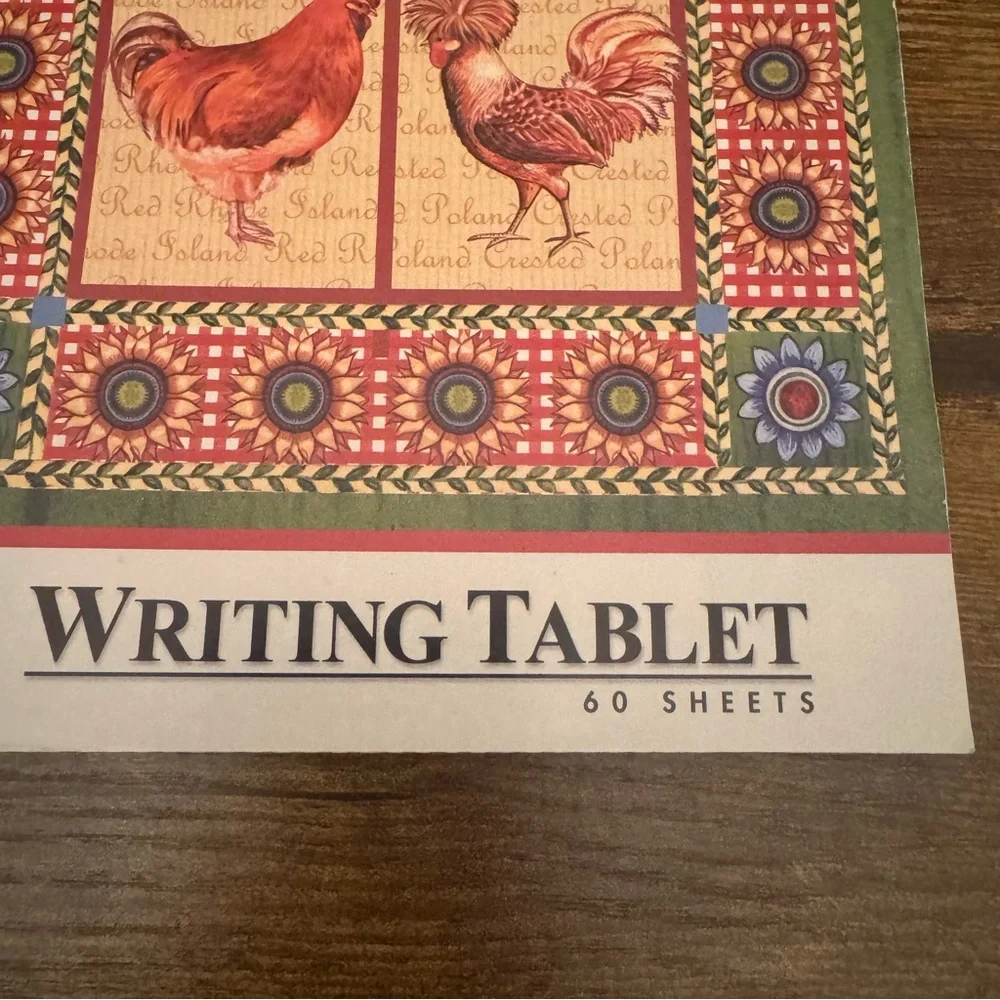 Debra Jordan Bryan Rooster Writing Tablet 2003 Martin Designs‎ 60 Sheets